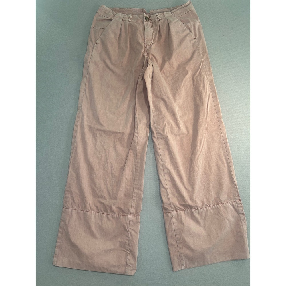 Free People Wide Leg Pants Womens 8 Pink Pleated High‎ Rise Trousers